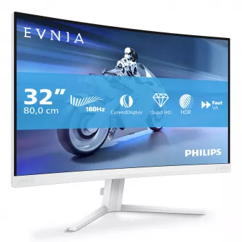 Philips Evnia 5000 32M2C5501/00 datora monitors 80 cm (31,5 collu) 2560 x 1440 pikseļi Quad HD LCD Balts