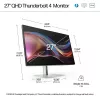 HP Series 7 Pro 27 collu QHD Thunderbolt 4 monitors - 727pu