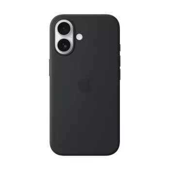 APPLE iPhone 16 - silikona maciņš ar MagSafe - melns