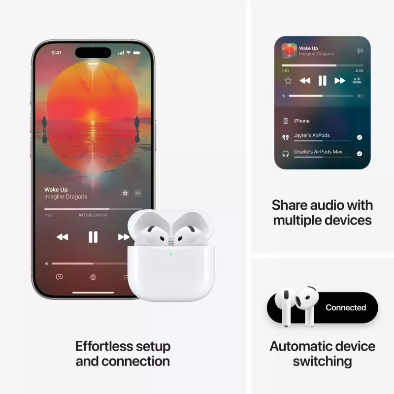 Austiņas Apple AirPods 4. paaudze ar aktīvo trokšņu slāpēšanu