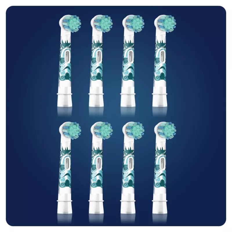 Oral-B Kids 81748450 zobu birstes uzgalis 8 gab. Daudzkrāsains