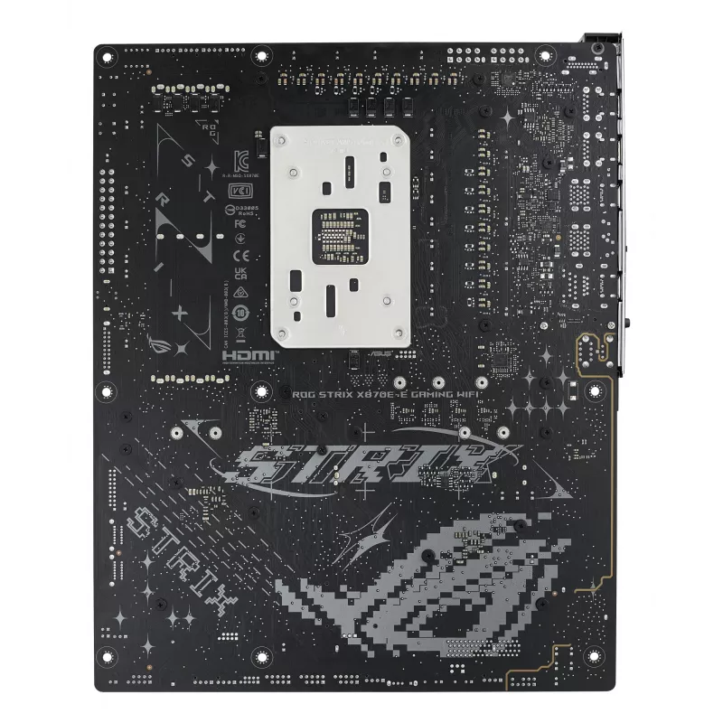 Mātesplate ASUS ROG STRIX X870E-E GAMING WIFI ATX, AMD X870E, Socket AM5, DDR5, 4 DIMM, Wi‑Fi 7, Bluetooth 5.4, 5Gb LAN