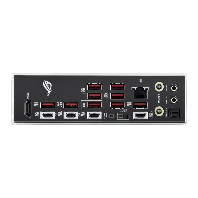 Mātesplate ASUS ROG STRIX X870E-E GAMING WIFI ATX, AMD X870E, Socket AM5, DDR5, 4 DIMM, Wi‑Fi 7, Bluetooth 5.4, 5Gb LAN