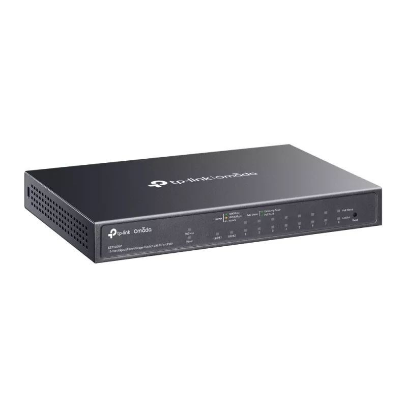 Pārvaldāms slēdzis TP-Link Omada ES210GMP 10 portu Gigabit Ethernet PoE
