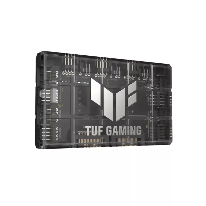 Ventilatora kontrolieris ASUS TUF Gaming ARGB PWM Fan Hub 4-pin Melns