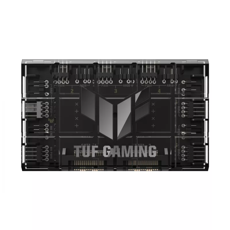 Ventilatora kontrolieris ASUS TUF Gaming ARGB PWM Fan Hub 4-pin Melns