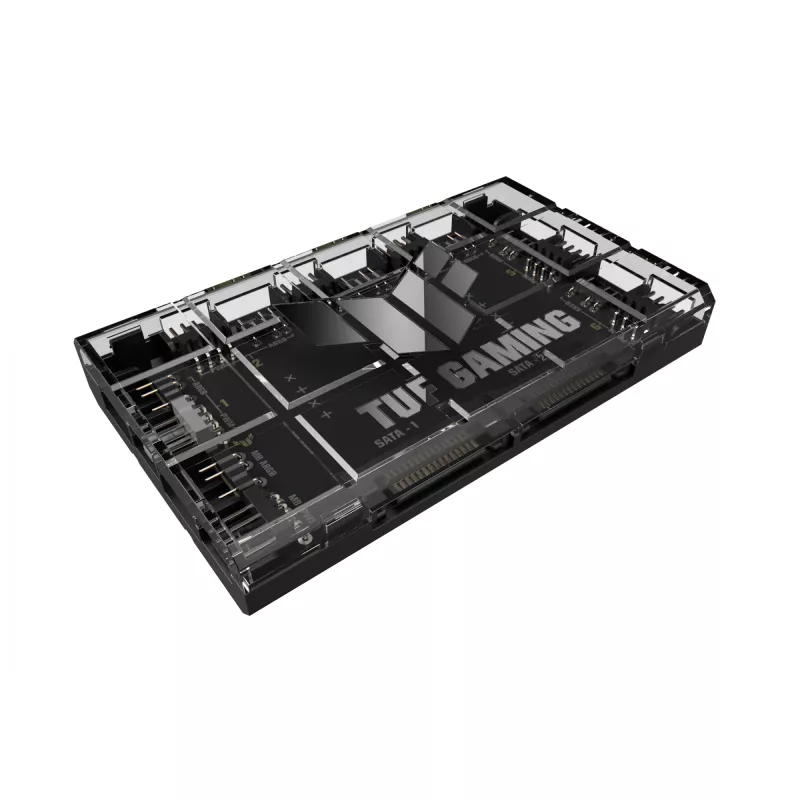 Ventilatora kontrolieris ASUS TUF Gaming ARGB PWM Fan Hub 4-pin Melns