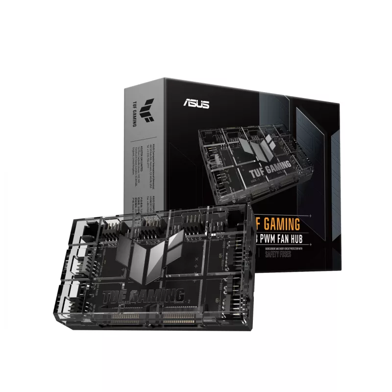 Ventilatora kontrolieris ASUS TUF Gaming ARGB PWM Fan Hub 4-pin Melns