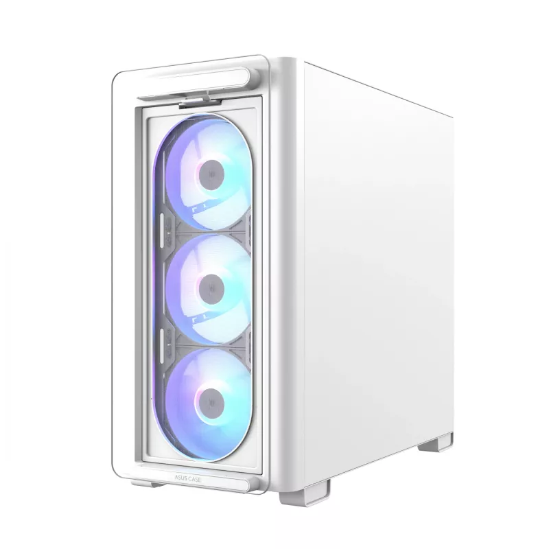 ASUS A23 PLUS TG ARGB balta, PC, Balts, micro ATX, Mini-ITX, Daudzkrāsu, 16.5 cm, 38 cm