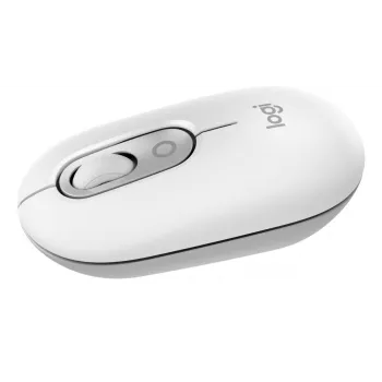 LOGITECH Pop Mouse - Pielāgojamas emocijzīmes - Bezvadu - Off Balts