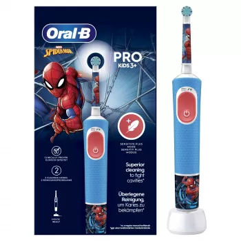 Oral-B Kids elektriskā zobu suka Bērniem Rotējoša zobu suka Daudzkrāsaina