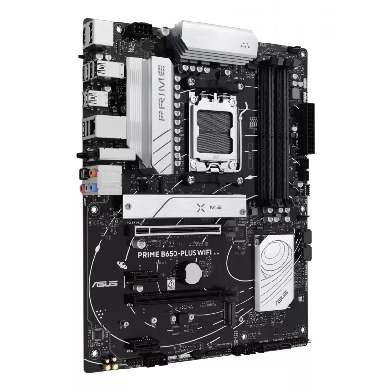 Mātesplate ASUS PRIME B650-PLUS WIFI ATX — AMD B650, Socket AM5, DDR5, 4 DIMM, 192 GB, Wi‑Fi 6E, 2.5Gb LAN