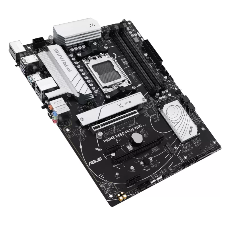 Mātesplate ASUS PRIME B650-PLUS WIFI ATX — AMD B650, Socket AM5, DDR5, 4 DIMM, 192 GB, Wi‑Fi 6E, 2.5Gb LAN