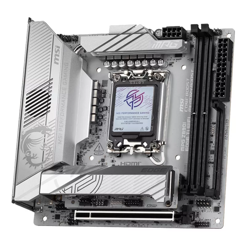 MSI MPG Z890I EDGE TI WIFI mātesplate Intel Z890 LGA 1851 (Socket V1) mini ITX