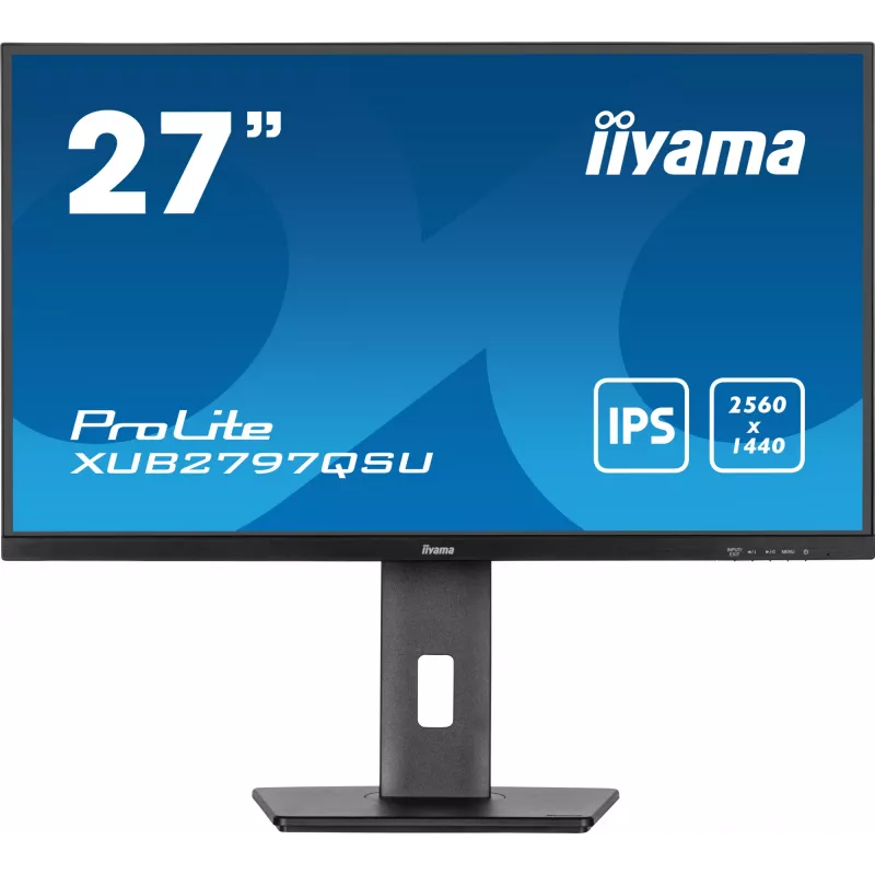 iiyama ProLite XUB2797QSU-B2 datora monitors 68,6 cm (27 colli) 2560 x 1440 pikseļi Quad HD LED Melns