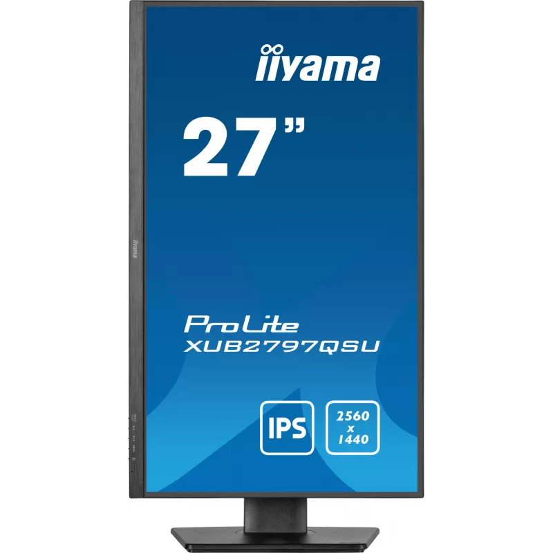 iiyama ProLite XUB2797QSU-B2 datora monitors 68,6 cm (27 colli) 2560 x 1440 pikseļi Quad HD LED Melns