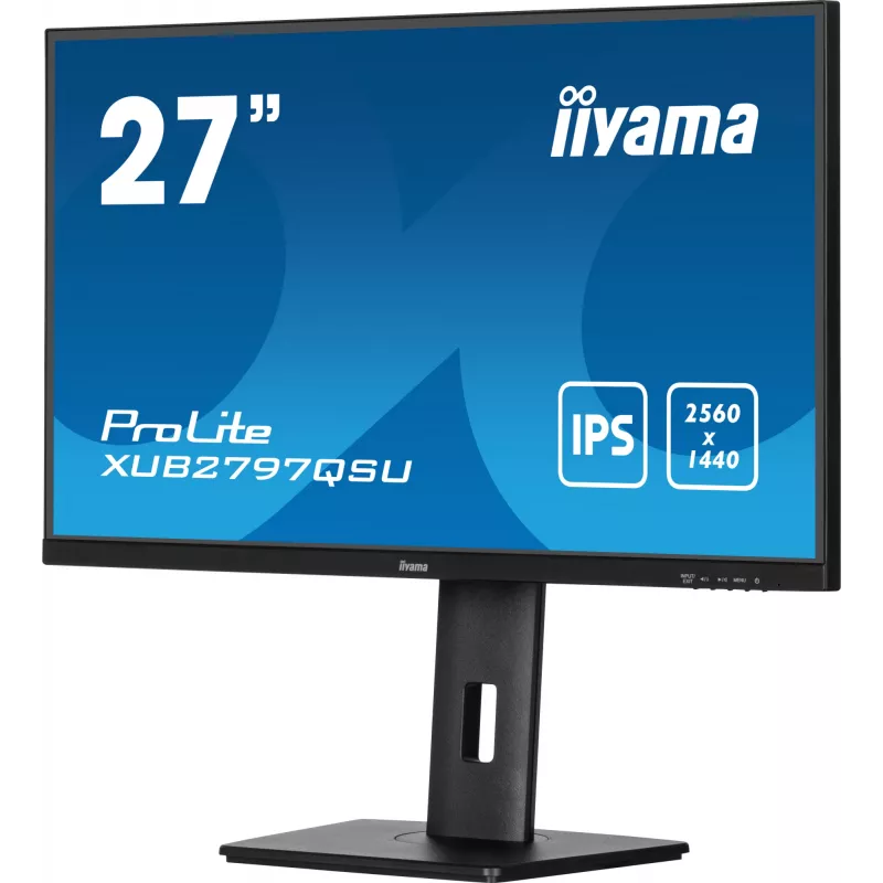 iiyama ProLite XUB2797QSU-B2 datora monitors 68,6 cm (27 colli) 2560 x 1440 pikseļi Quad HD LED Melns