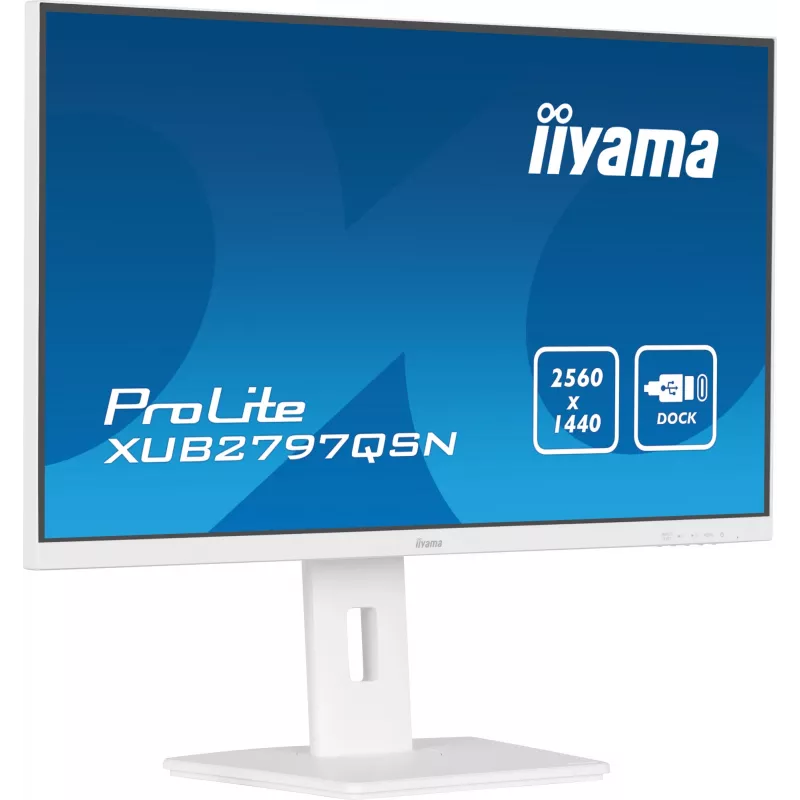 iiyama G-MASTER XUB2797QSN-W2 datora monitors 68.6 cm (27 colli) 2560 x 1440 pikseļi Quad HD LED Balts