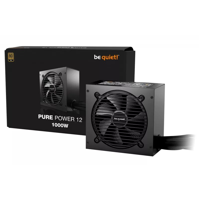be quiet! PURE POWER 12 1000W barošanas bloks 20+4 kontaktu ATX ATX melns