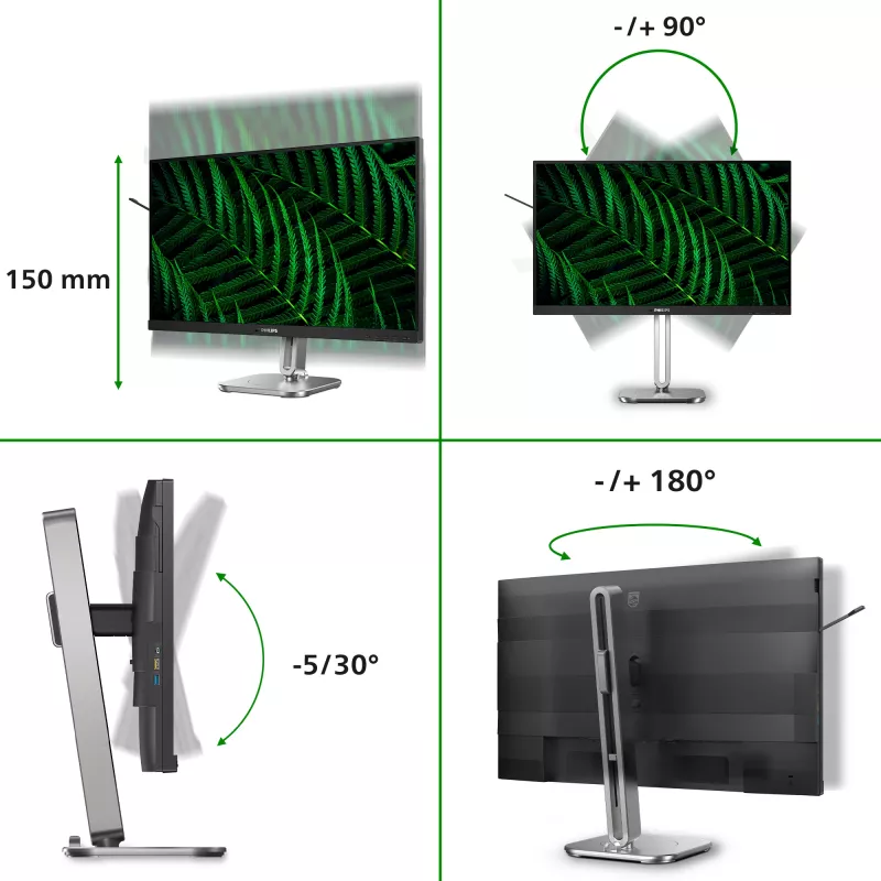 Philips 5000 sērija 27B2G5200/00 datora monitors 68.6 cm (27 collas) 1920 x 1080 pikseļi Full HD LCD Antracīts