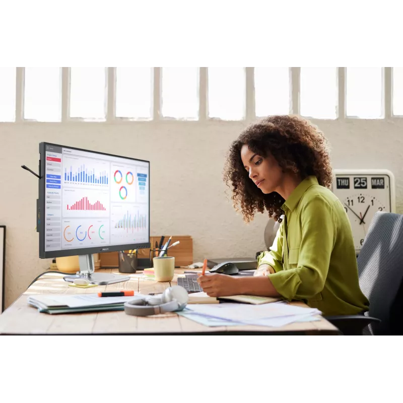 Philips 5000 sērija 27B2G5200/00 datora monitors 68.6 cm (27 collas) 1920 x 1080 pikseļi Full HD LCD Antracīts