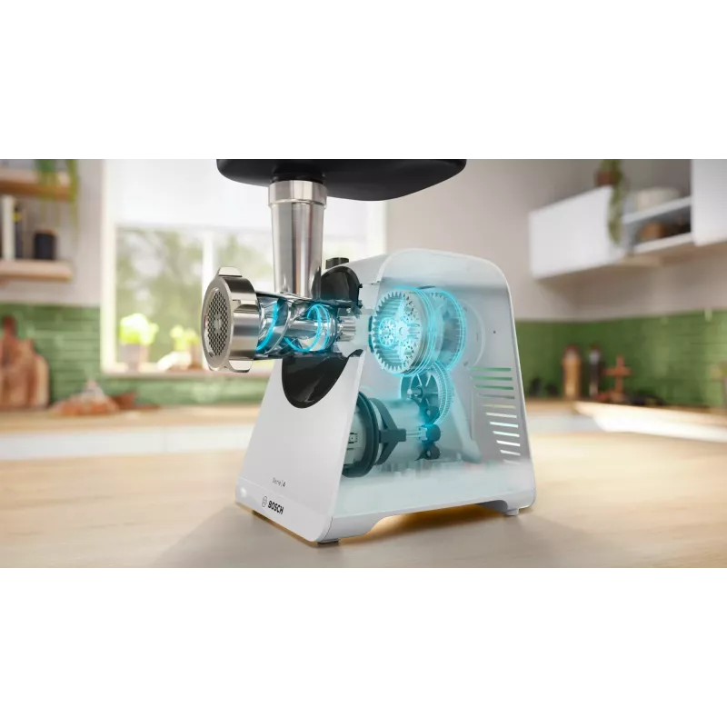 Bosch Serie 4 MultiPower MFWS420W gaļas mašīna, balta