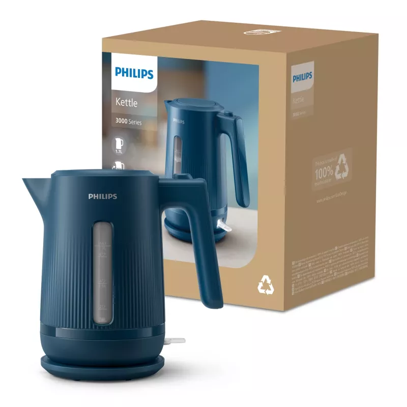 Philips 3000 sērijas HD9411/70 elektriskā tējkanna 1,7 l 2200 W zila