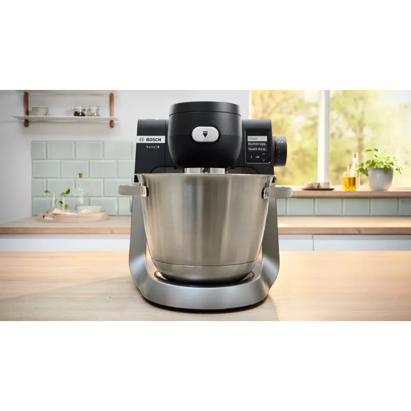 Virtuves kombains Bosch Serie 6 MUMS6ZS17, 1600 W, 5.5 L, melns, nerūsējošs tērauds