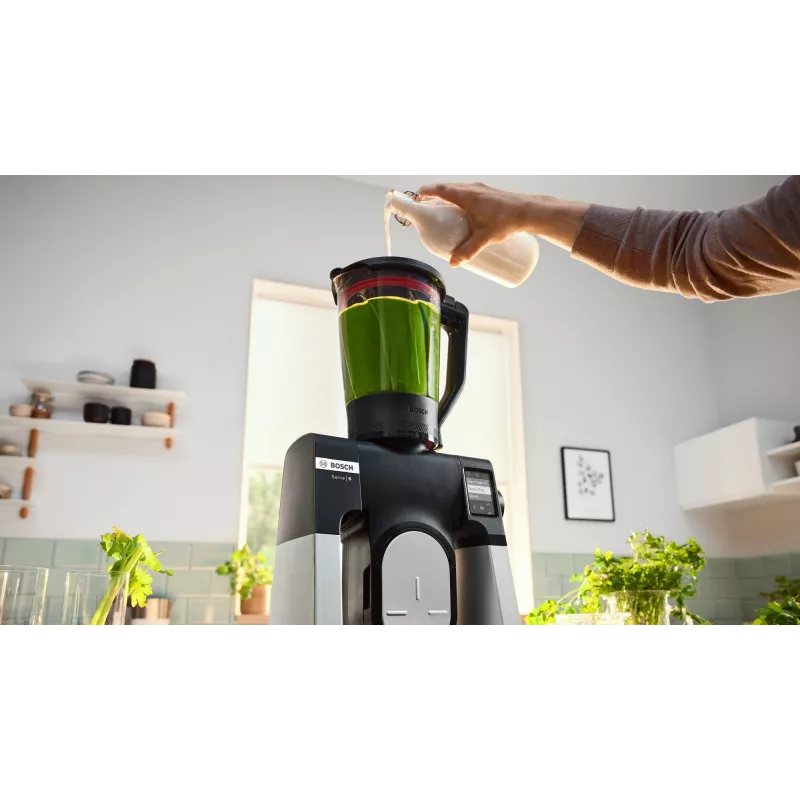 Virtuves kombains Bosch Serie 6 MUMS6ZS17, 1600 W, 5.5 L, melns, nerūsējošs tērauds