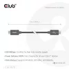 USB Type-C kabelis CLUB3D CAC-1570 1,2m — 80Gbps, 240W, atbalsta 8K@240Hz, melns