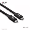 USB Type-C kabelis CLUB3D CAC-1570 1,2m — 80Gbps, 240W, atbalsta 8K@240Hz, melns
