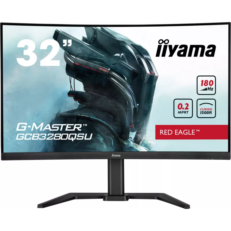iiyama G-MASTER GCB3280QSU-B2 datora monitors 80 cm (31,5 collu) 2560 x 1440 pikseļi Dual QHD LED Melns