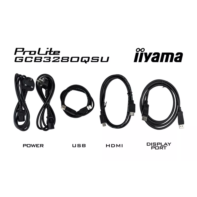 iiyama G-MASTER GCB3280QSU-B2 datora monitors 80 cm (31,5 collu) 2560 x 1440 pikseļi Dual QHD LED Melns