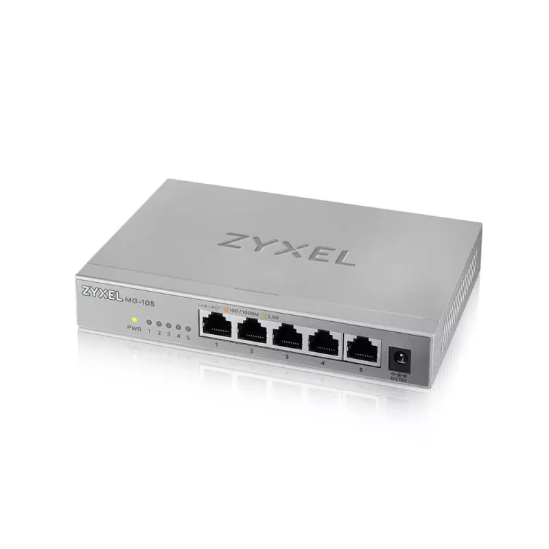 Zyxel XMG-105 Nepārvaldāms 2.5G Ethernet (100/1000/2500) Pelēks