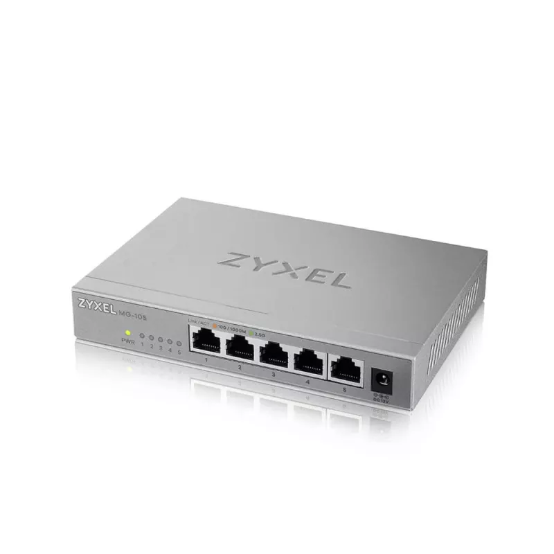 Zyxel XMG-105 Nepārvaldāms 2.5G Ethernet (100/1000/2500) Pelēks