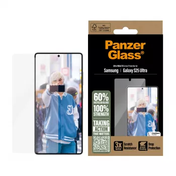 PanzerGlass ® Ekrāna aizsargs Samsung Galaxy S25 Ultra | Ultra-Wide Fit