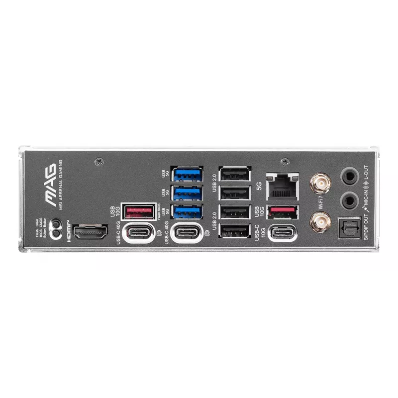 Mātesplate MSI MAG X870E TOMAHAWK WIFI — AMD X870E, Socket AM5, ATX, 4x DDR5 DIMM, 4x M.2, Wi‑Fi, 5Gb Ethernet
