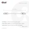 CLUB3D USB 80Gbps sertificēts 240W 8K240Hz Type-C® 1.2m / 3.94ft melns kabelis