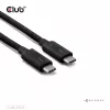 CLUB3D Thunderbolt™ 5 sertificēts 8K240Hz datu 80/120 Gbps EPR 240 vatu kabelis M/M 1m / 3.28 pēdas