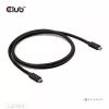 CLUB3D Thunderbolt™ 5 sertificēts 8K240Hz datu 80/120 Gbps EPR 240 vatu kabelis M/M 1m / 3.28 pēdas