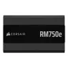 Barošanas bloks CORSAIR RM750e 750 W ATX 3.1 80 PLUS Gold pilnībā modulārs, 24 kontaktu, 120 mm ventilators, 6×SATA, 2×PCIe (6+2), 2×PATA