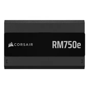 Barošanas bloks CORSAIR RM750e 750 W ATX 3.1 80 PLUS Gold pilnībā modulārs, 24 kontaktu, 120 mm ventilators, 6×SATA, 2×PCIe (6+2), 2×PATA