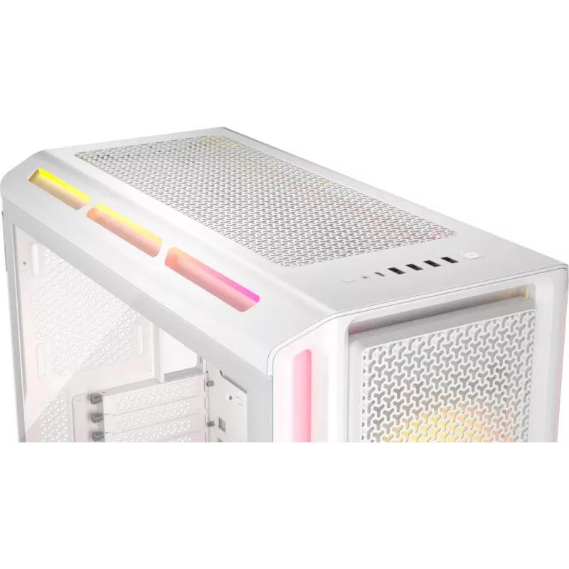 CORSAIR datora korpuss - Geh Midi 5000t Lx Rgb (rūdīts stikls) balts