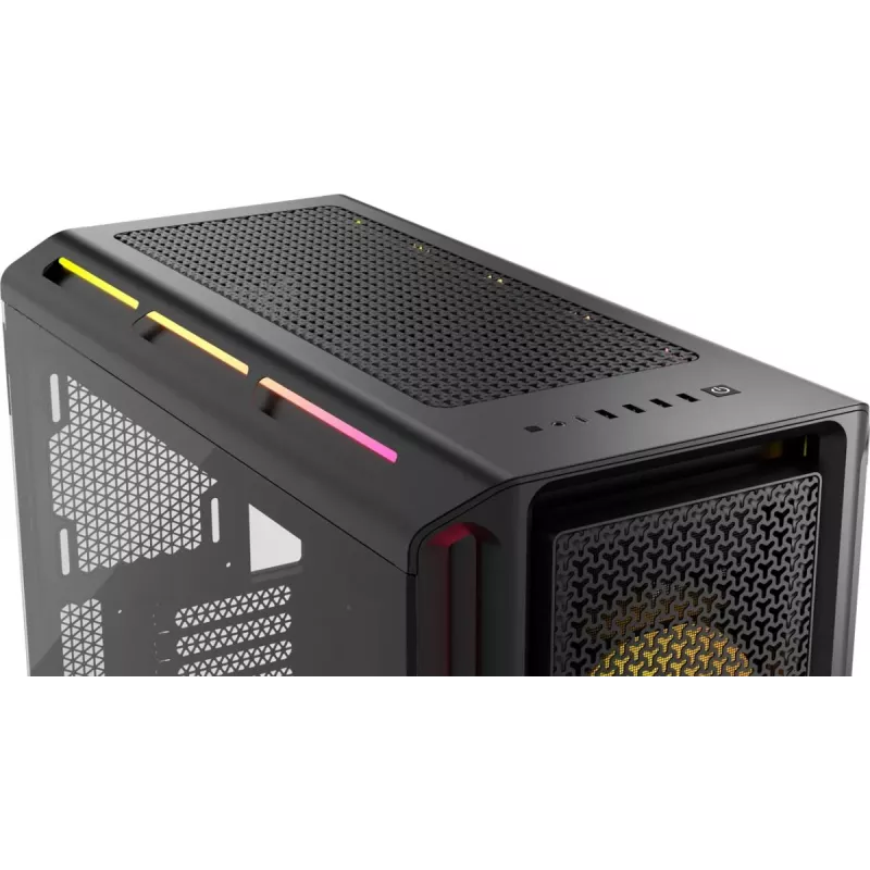 CORSAIR datora korpuss - Icue Link 5000t Lx RGB vidējais tornis ar augstu veiktspēju
