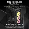 CORSAIR datora korpuss - Icue Link 5000t Lx RGB vidējais tornis ar augstu veiktspēju