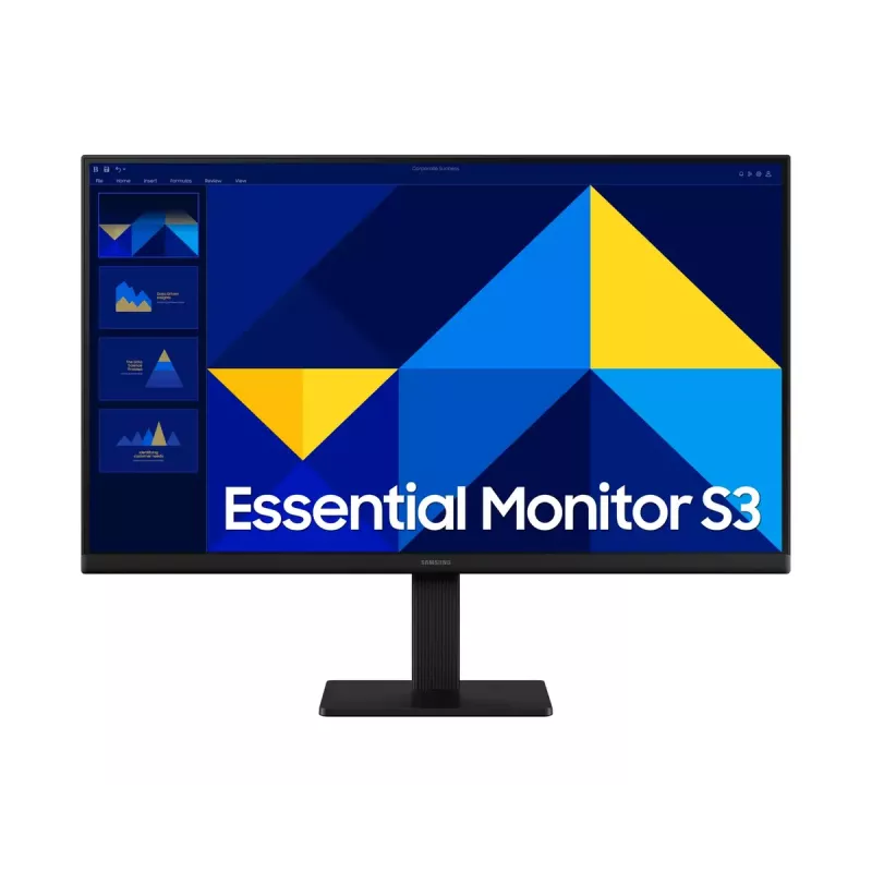 24 collu LCD monitors Samsung S30GD LS24D300GAUXEN — 24 collu Full HD (1920×1080), IPS, 5 ms, 100 Hz, VESA, HDMI & VGA, Melns