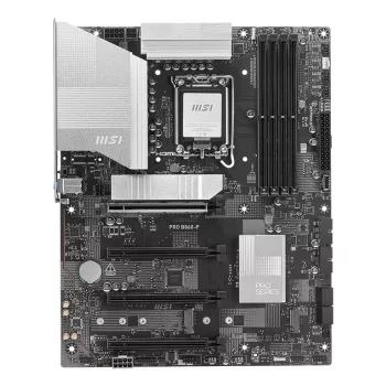 Mātesplate MSI PRO B860-P — Intel B860, LGA 1851, ATX, DDR5, 4 DIMM, 3×M.2, 5Gb LAN, HDMI 2.1