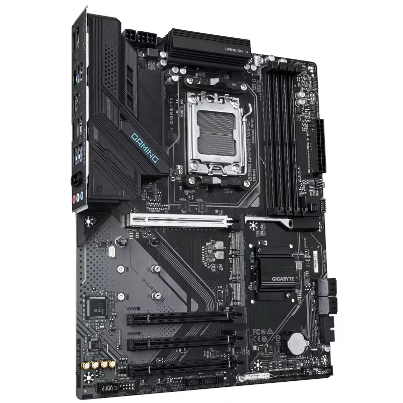 Mātesplate GIGABYTE B850 GAMING WIFI6, AMD B850 mikroshēmojums, AM5 ligzda, ATX, 4x DDR5 sloti, Wi‑Fi 6, 3x M.2, 4x SATA III