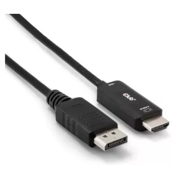 CLUB3D CAC-1083 DisplayPort kabelis 2 m HDMI Type D (Micro) melns