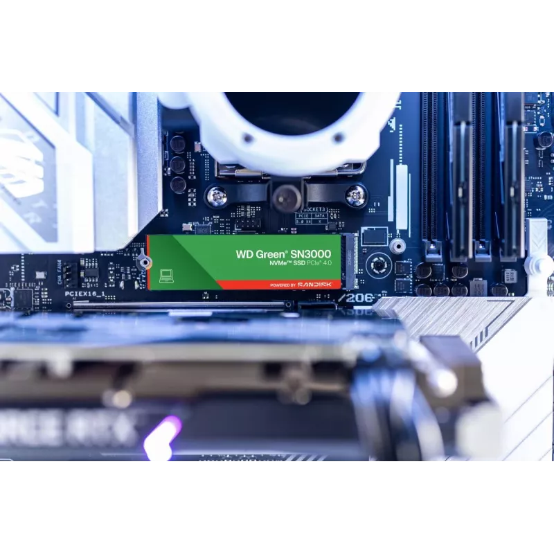 WESTERN DIGITAL SSD - WD zaļa SN3000 NVMe - 500 GB - Pci-e Gen4 x4 - M.2 2280